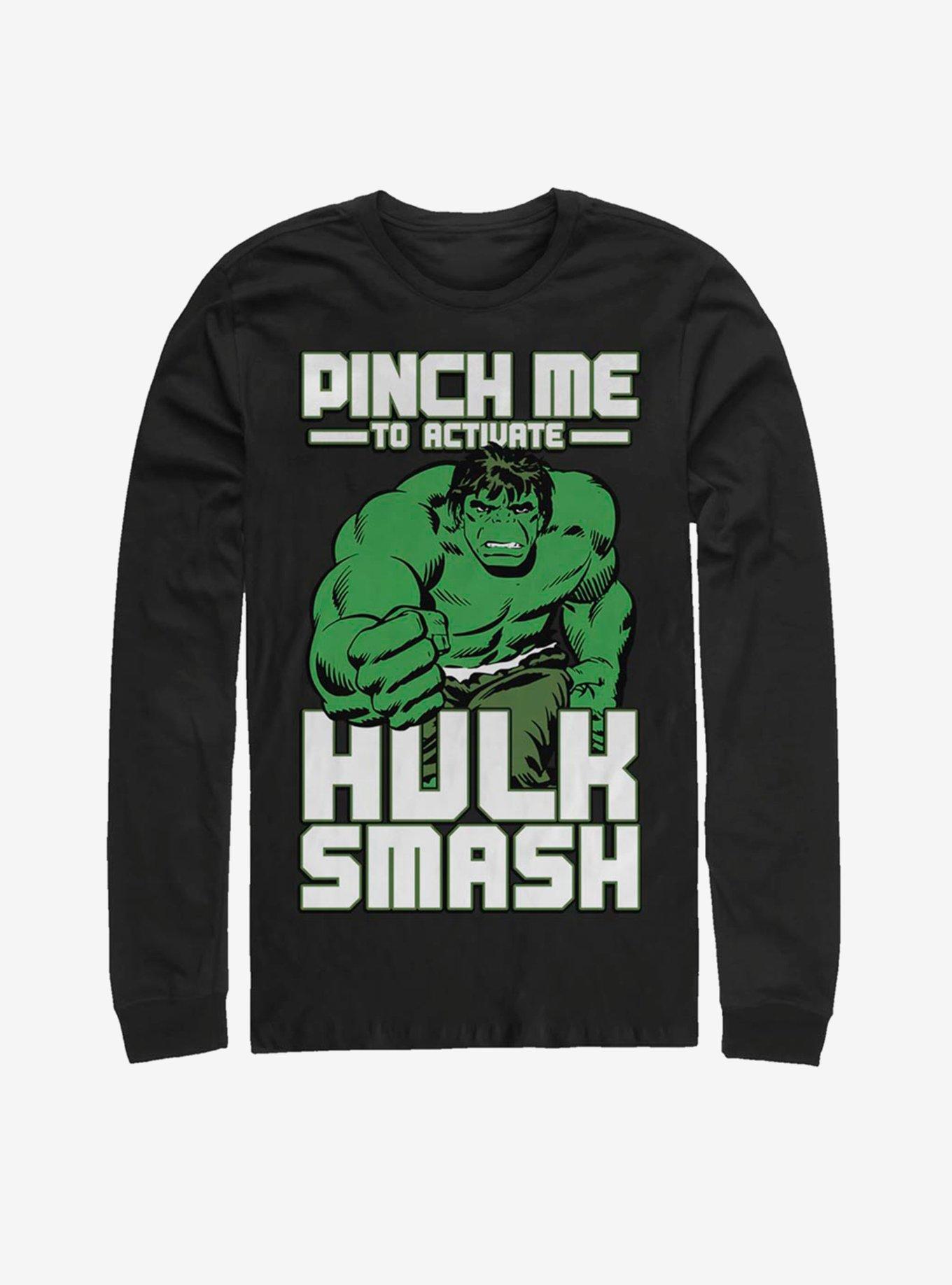 Marvel Hulk Smash Pinch Long-Sleeve T-Shirt, , hi-res
