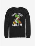 Nintendo Mario Yoshi Good Luck Charm Long-Sleeve T-Shirt, BLACK, hi-res