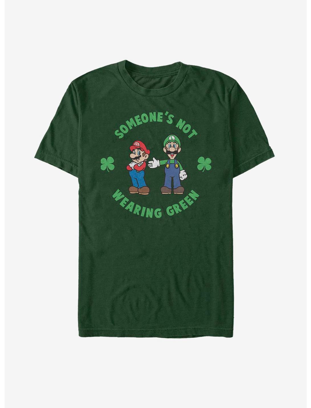 Nintendo Mario Luigi Wear Green T-Shirt, FOREST GRN, hi-res