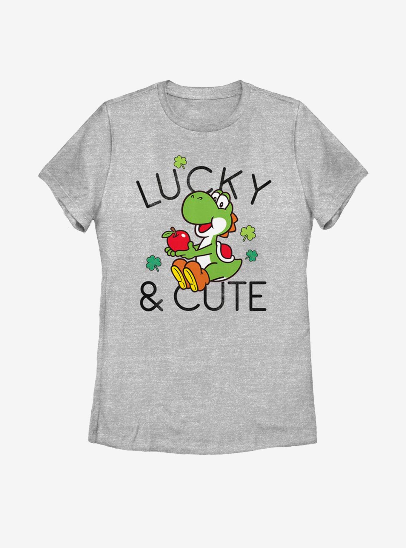 Nintendo Mario Lucky And Cute Yoshi Womens T-Shirt, , hi-res
