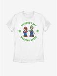 Nintendo Mario Luigi Wear Green Womens T-Shirt, WHITE, hi-res