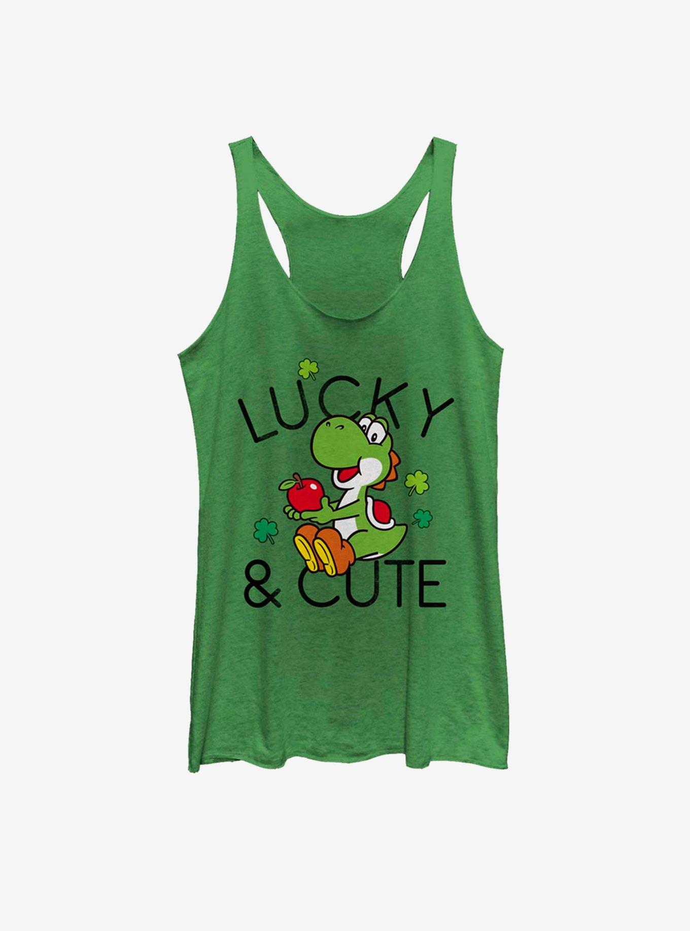 Nintendo Mario Lucky And Cute Yoshi Womens Tank Top, , hi-res