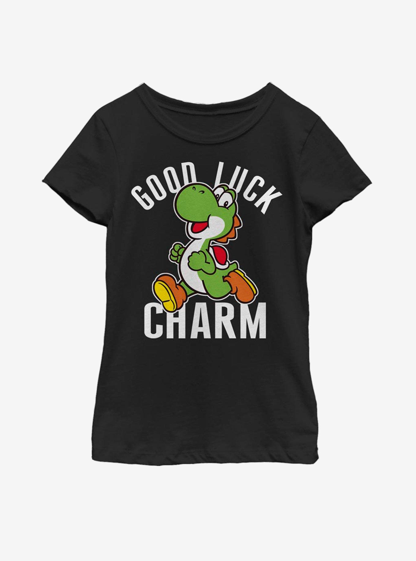 Nintendo Mario Yoshi Good Luck Charm Youth Girls T-Shirt, , hi-res