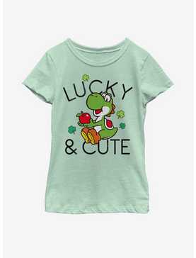 Nintendo Mario Lucky And Cute Yoshi Youth Girls T-Shirt, , hi-res