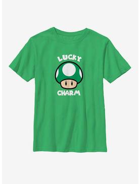 Nintendo Mario Lucky Mushroom Youth T-Shirt, , hi-res
