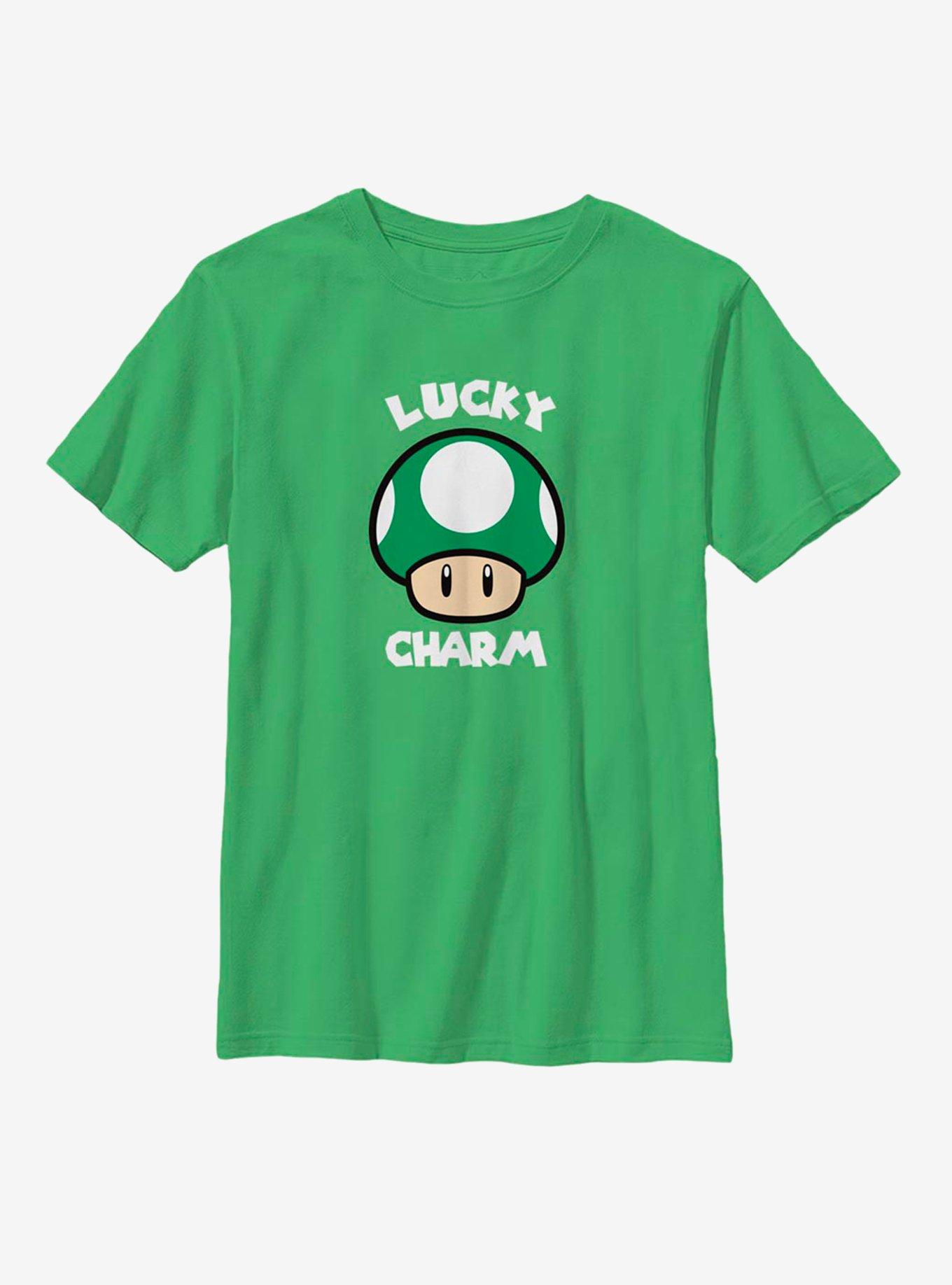 Nintendo Mario Lucky Mushroom Youth T-Shirt, , hi-res