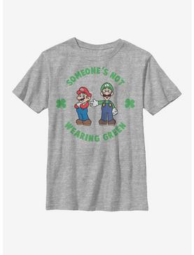 Nintendo Mario Luigi Wear Green Youth T-Shirt, , hi-res
