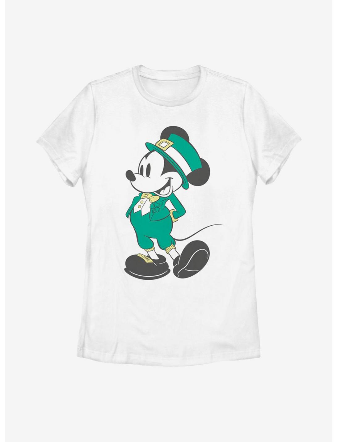 DIsney Mickey Mouse Leprechaun Mickey Womens T-Shirt, WHITE, hi-res