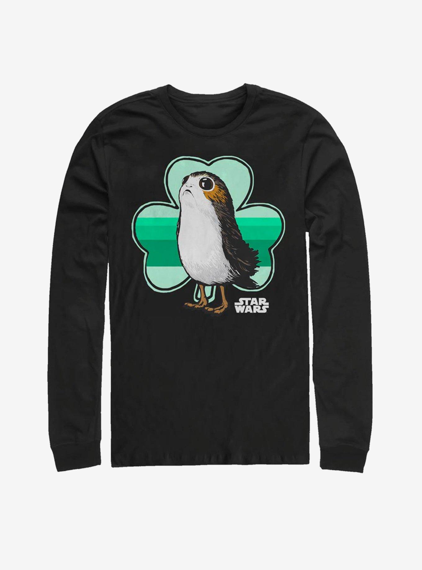 Star Wars Porg Clover Long-Sleeve T-Shirt, , hi-res