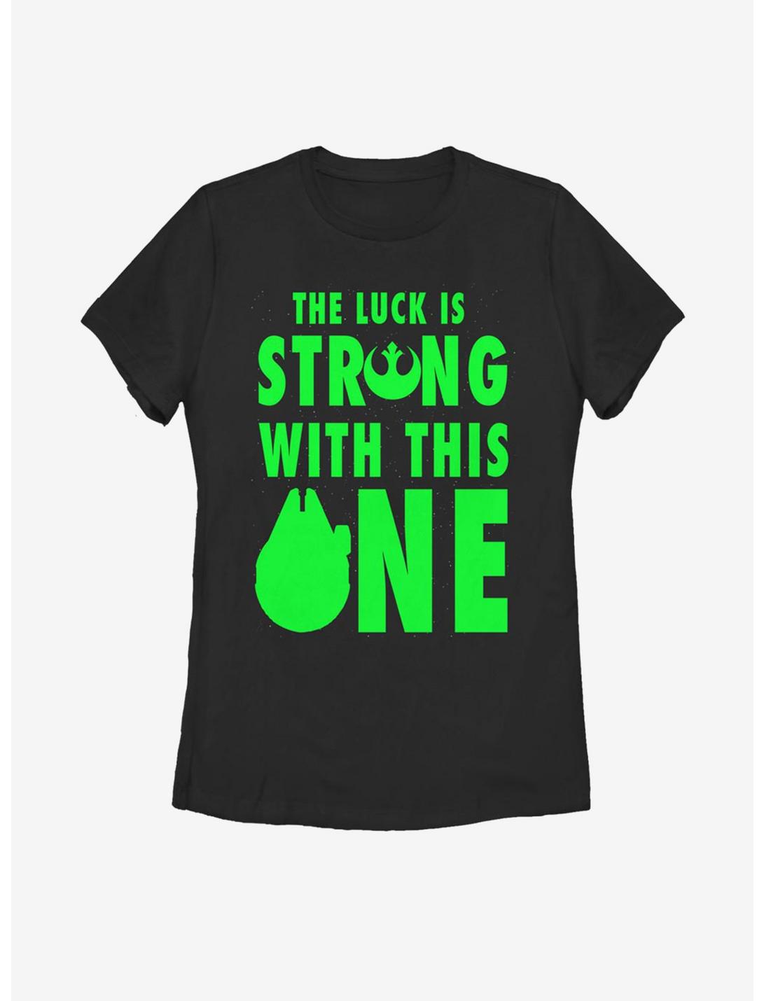 Star Wars Luck User Womens T-Shirt, BLACK, hi-res