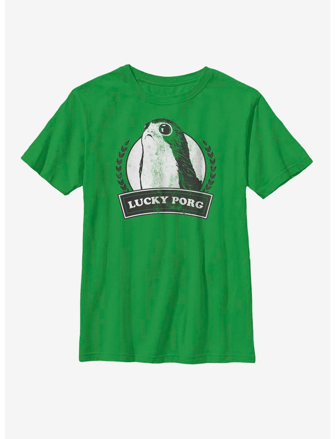 Star Wars Lucky Porg Youth T-Shirt, KELLY, hi-res