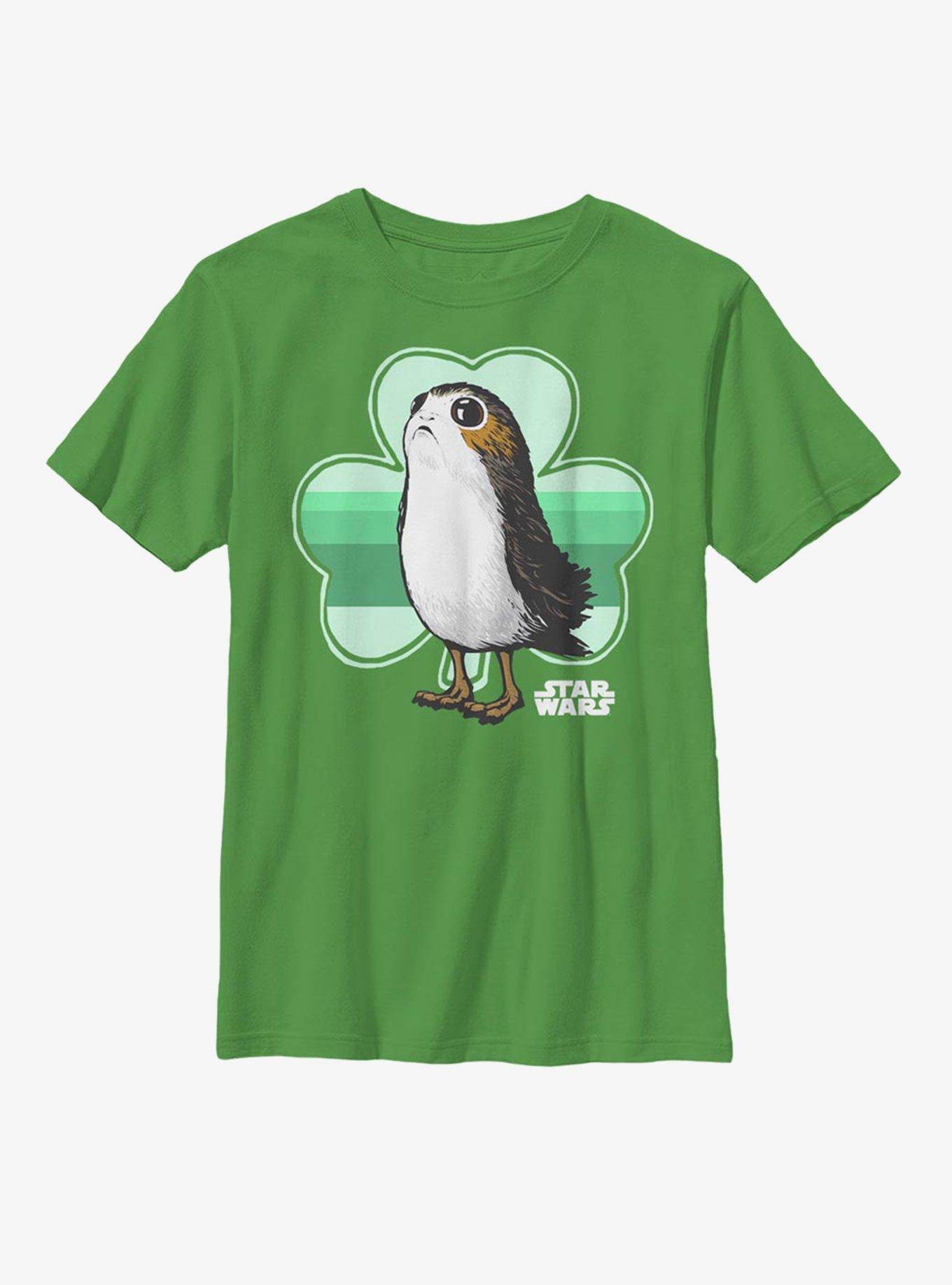 Star Wars Porg Clover Youth T-Shirt, , hi-res
