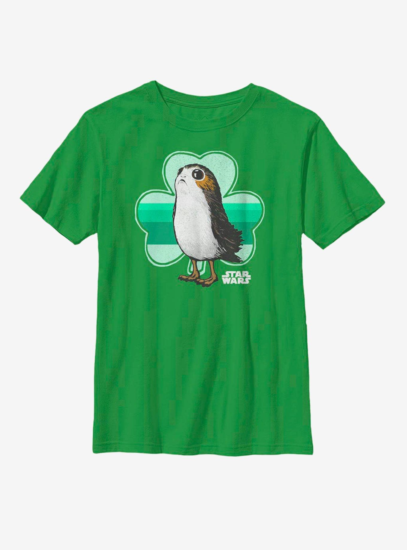 Star Wars Porg Clover Youth T-Shirt, , hi-res