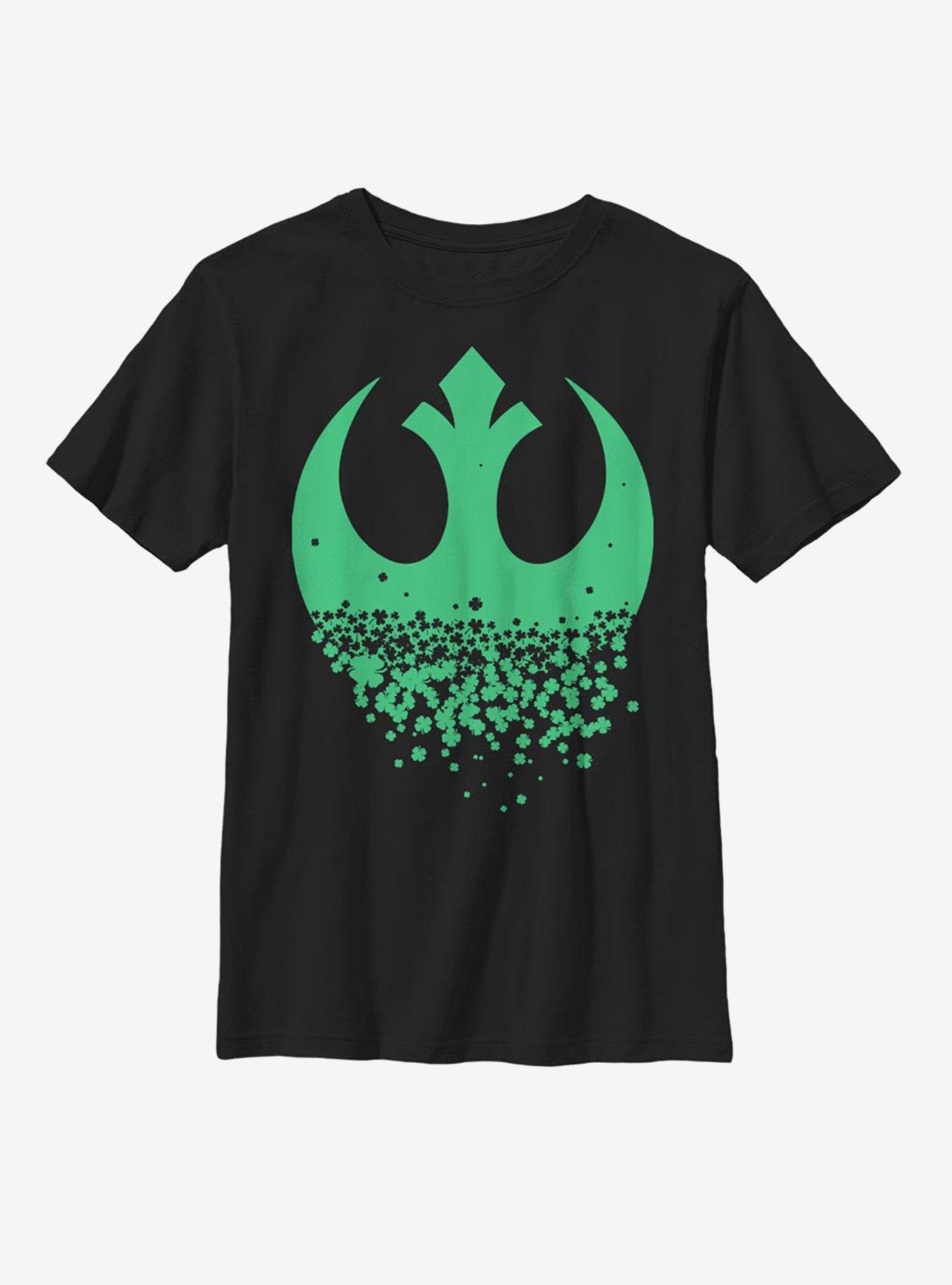 Star Wars Rebel Clover Youth T-Shirt, BLACK, hi-res