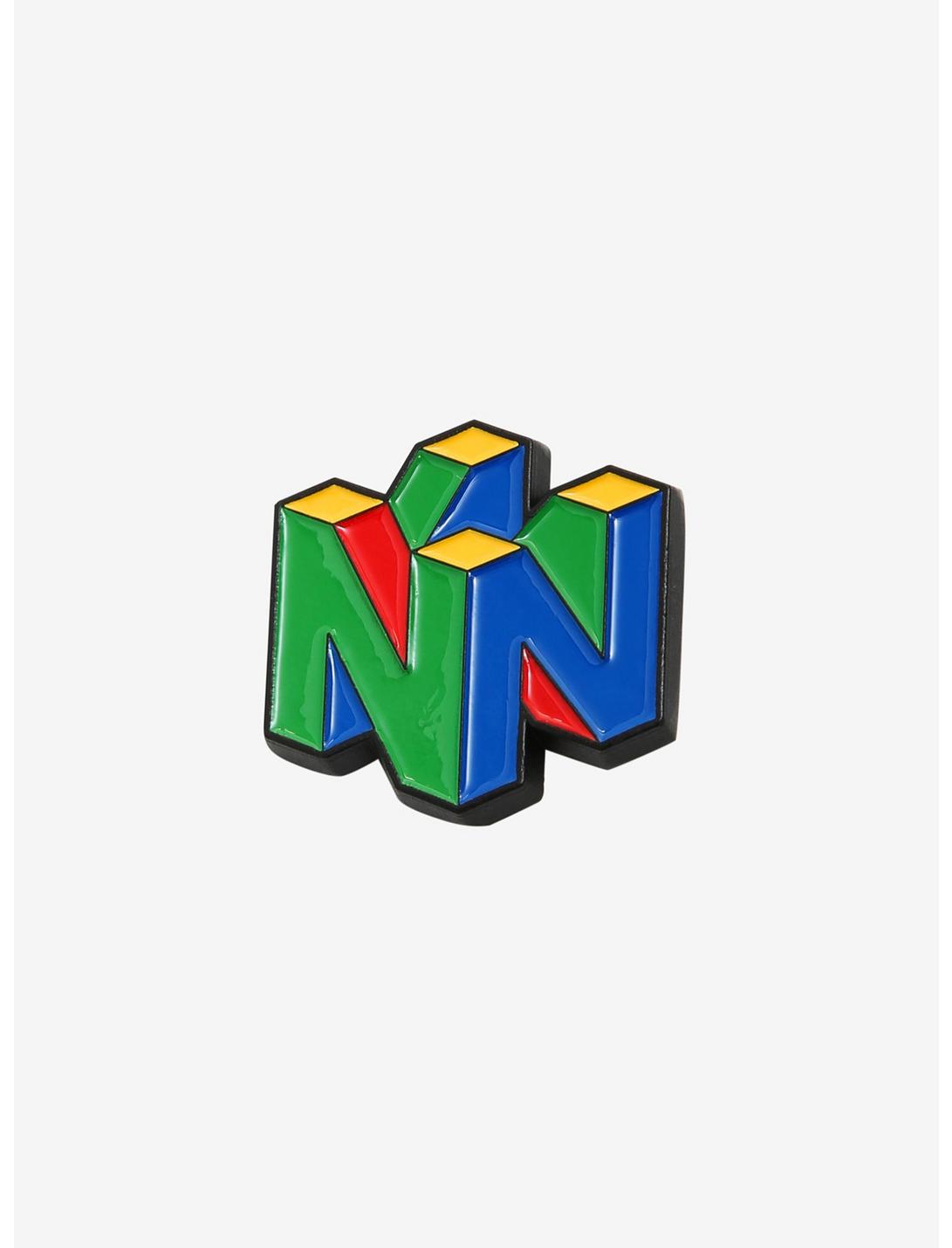 Nintendo 64 Logo Enamel Pin - BoxLunch Exclusive, , hi-res