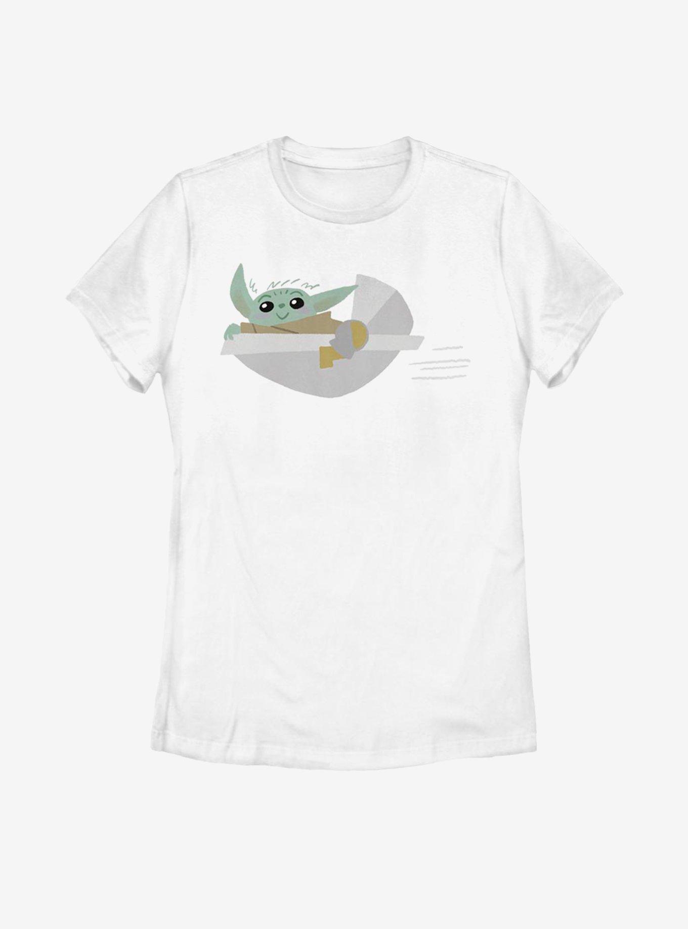 Star Wars The Mandalorian The Child Flying Womens T-Shirt, , hi-res