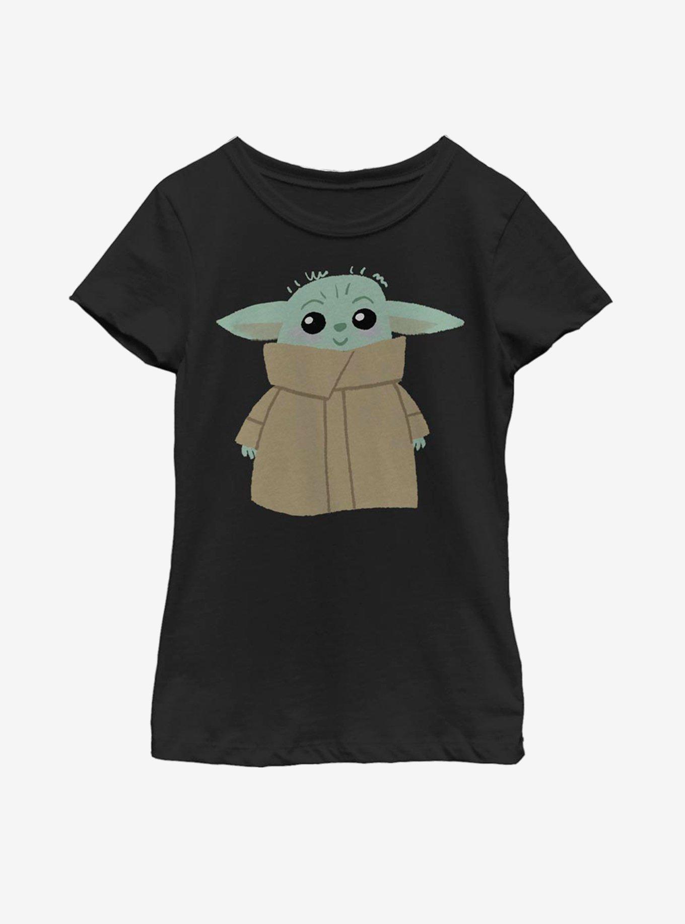 Star Wars The Mandalorian The Child Blushing Youth Girls T-Shirt, , hi-res