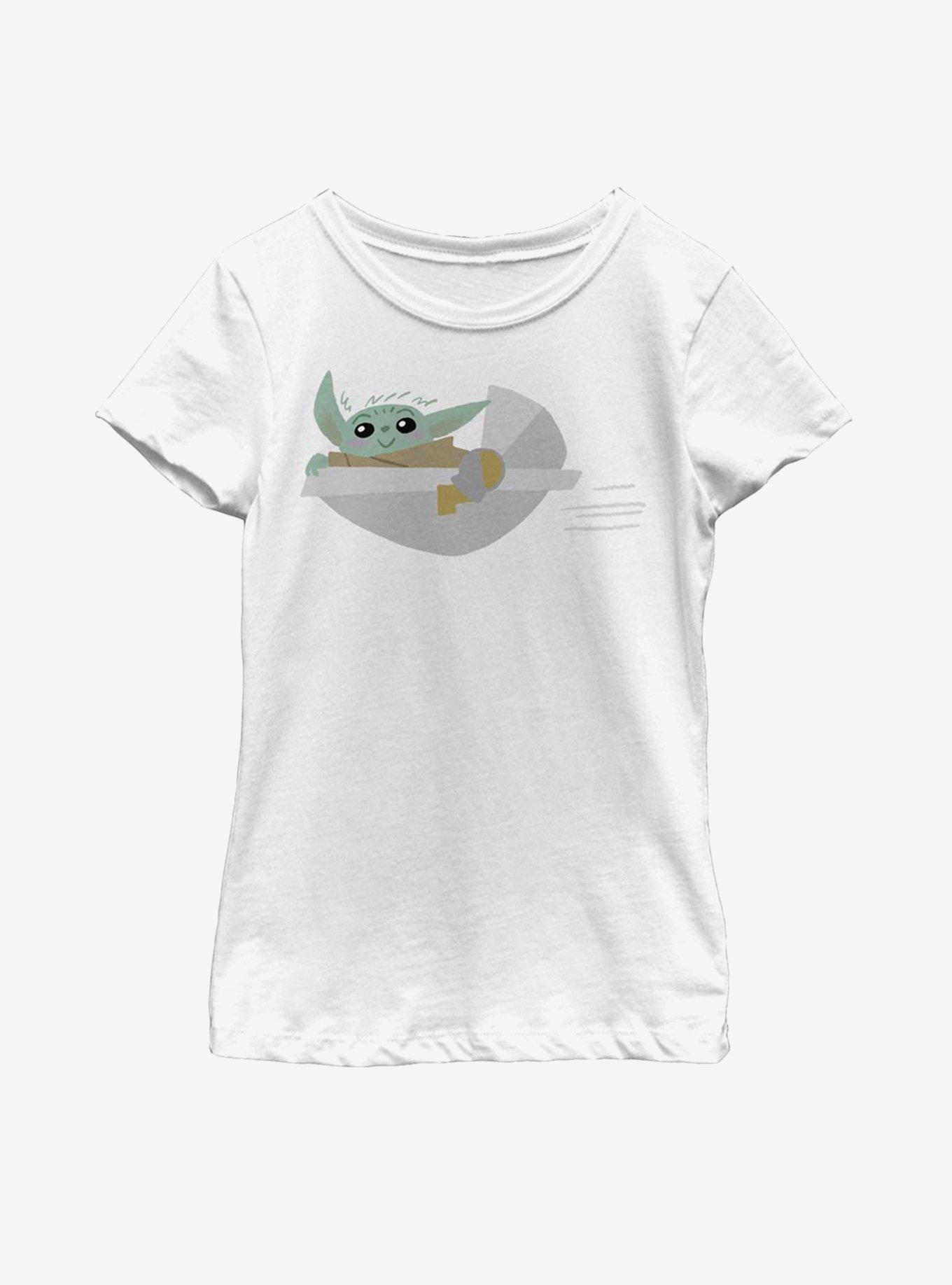 Star Wars The Mandalorian The Child Flying Youth Girls T-Shirt, , hi-res