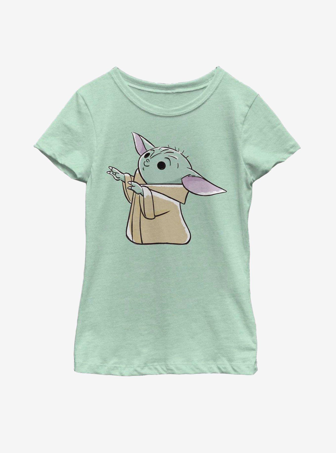 Star Wars The Mandalorian The Child Reaching Youth Girls T-Shirt, , hi-res