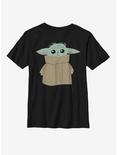 Star Wars The Mandalorian The Child Blushing Youth T-Shirt, BLACK, hi-res