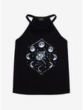 Moon Phases Mesh Front Girls Tank Top, WHITE, hi-res