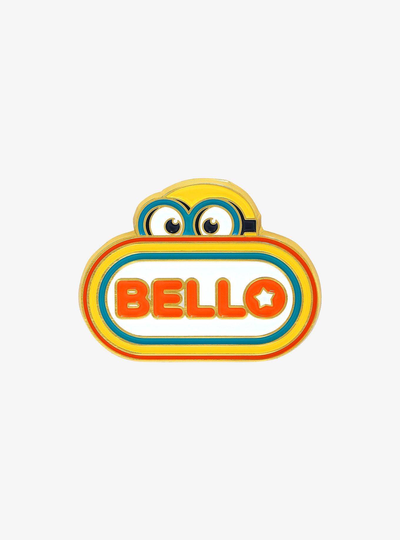 Minions Bello Tag Enamel Pin - BoxLunch Exclusive, , hi-res