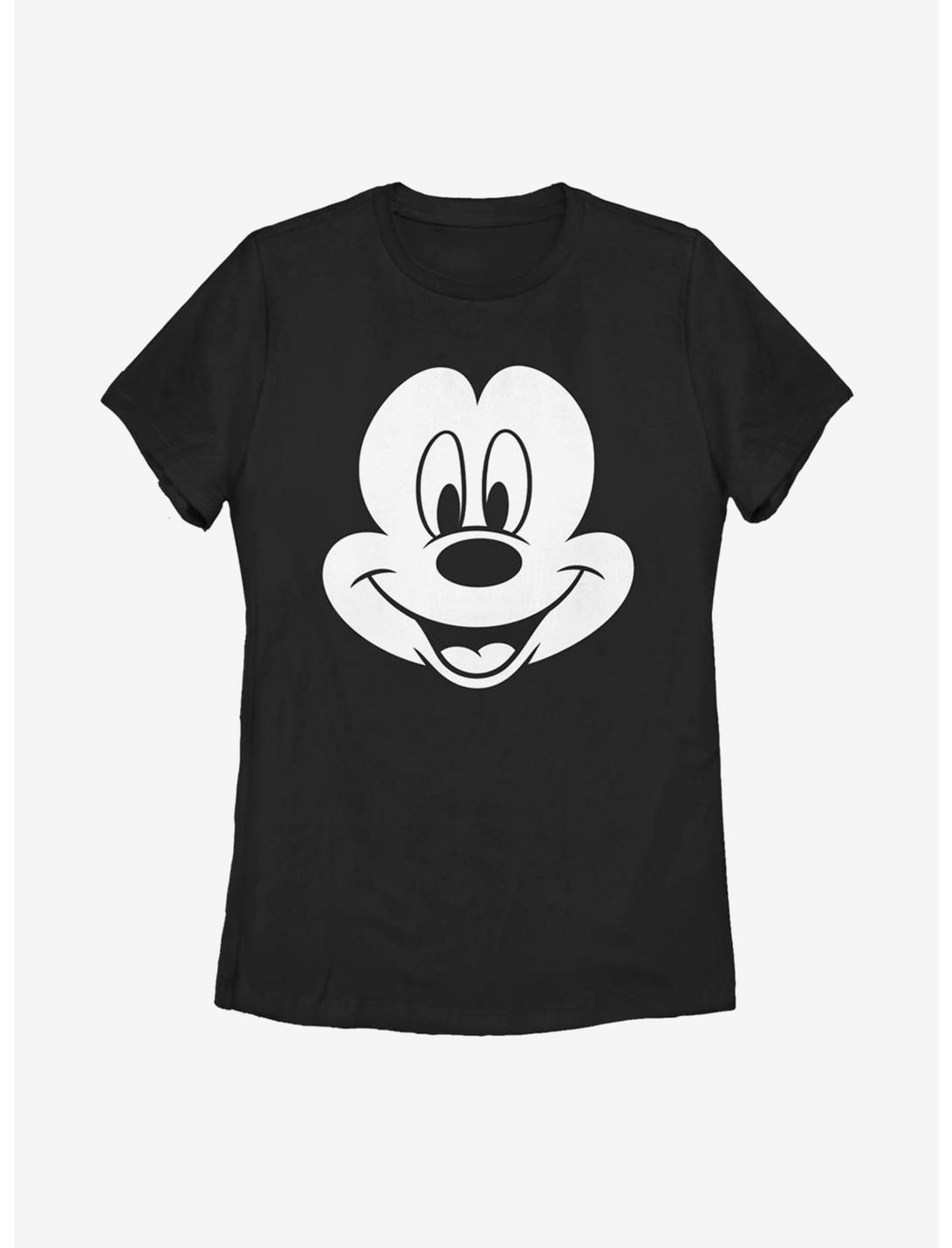 Disney Mickey Mouse Big Face Mickey Womens T-Shirt, BLACK, hi-res