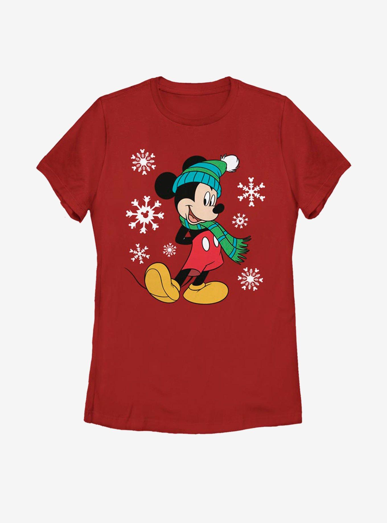 Disney Mickey Mouse Big Holiday Mickey Womens T-Shirt