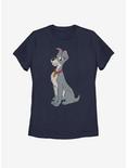 Disney Lady And The Tramp Classic Tramp Womens T-Shirt, NAVY, hi-res