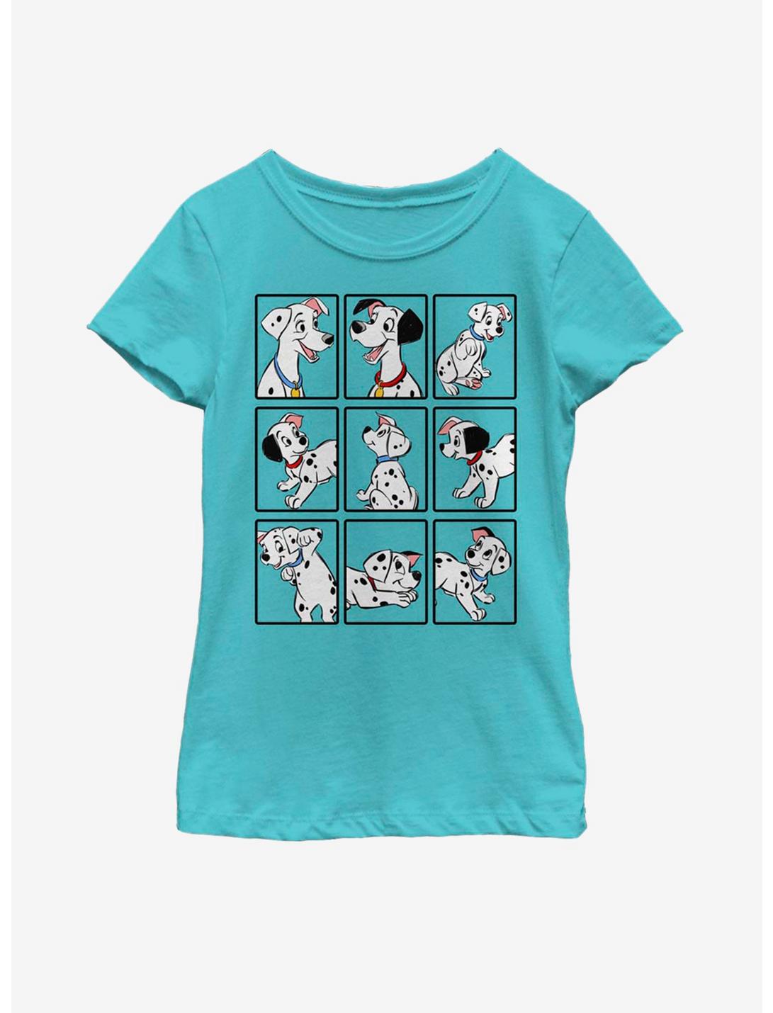 Disney 101 Dalmatians Box Up Youth Girls T-Shirt, TAHI BLUE, hi-res