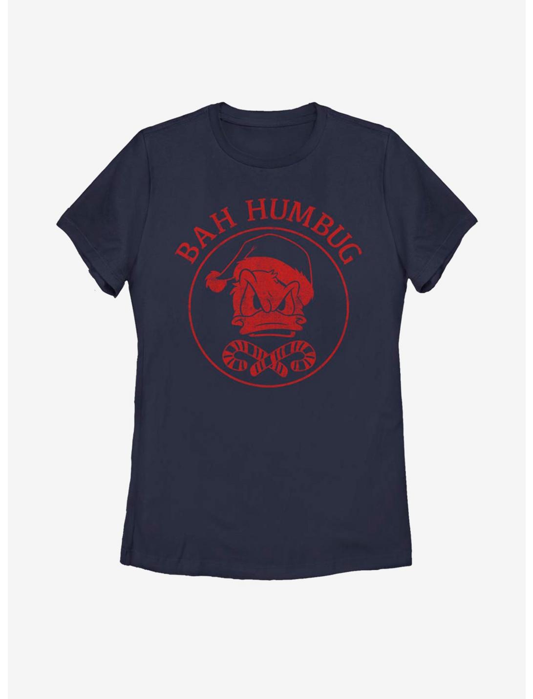 Disney Donald Duck Bah Humbug Womens T-Shirt, NAVY, hi-res