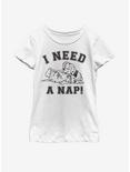 Disney 101 Dalmatians Need A Nap Youth Girls T-Shirt, WHITE, hi-res