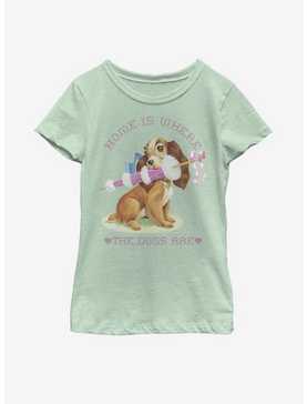 Disney Lady And The Tramp Lady Where The Dogs Are Youth Girls T-Shirt, , hi-res
