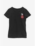 Disney 101 Dalmatians Faux Pocket Puppy Youth Girls T-Shirt, BLACK, hi-res