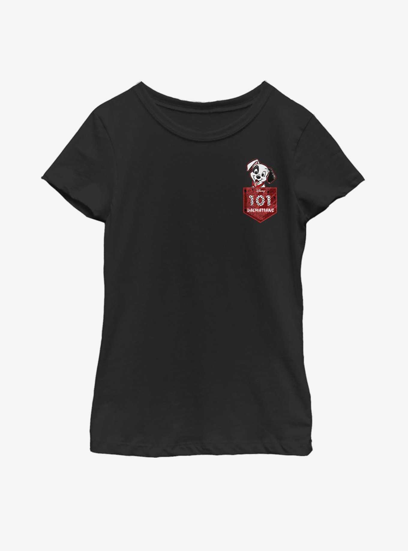 Disney 101 Dalmatians Faux Pocket Puppy Youth Girls T-Shirt, , hi-res