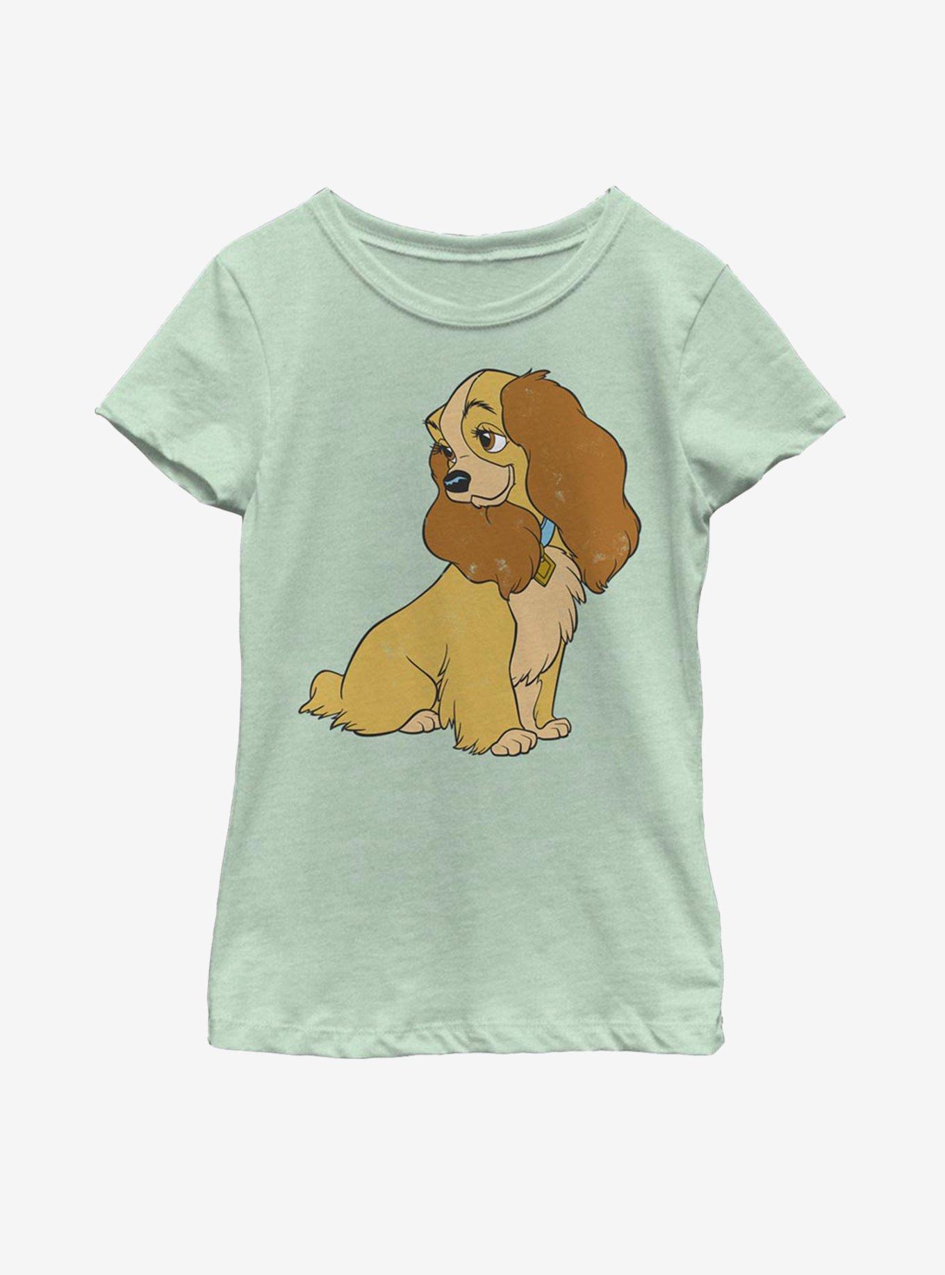 Disney Lady And The Tramp Classic Lady Youth Girls T-Shirt, MINT, hi-res