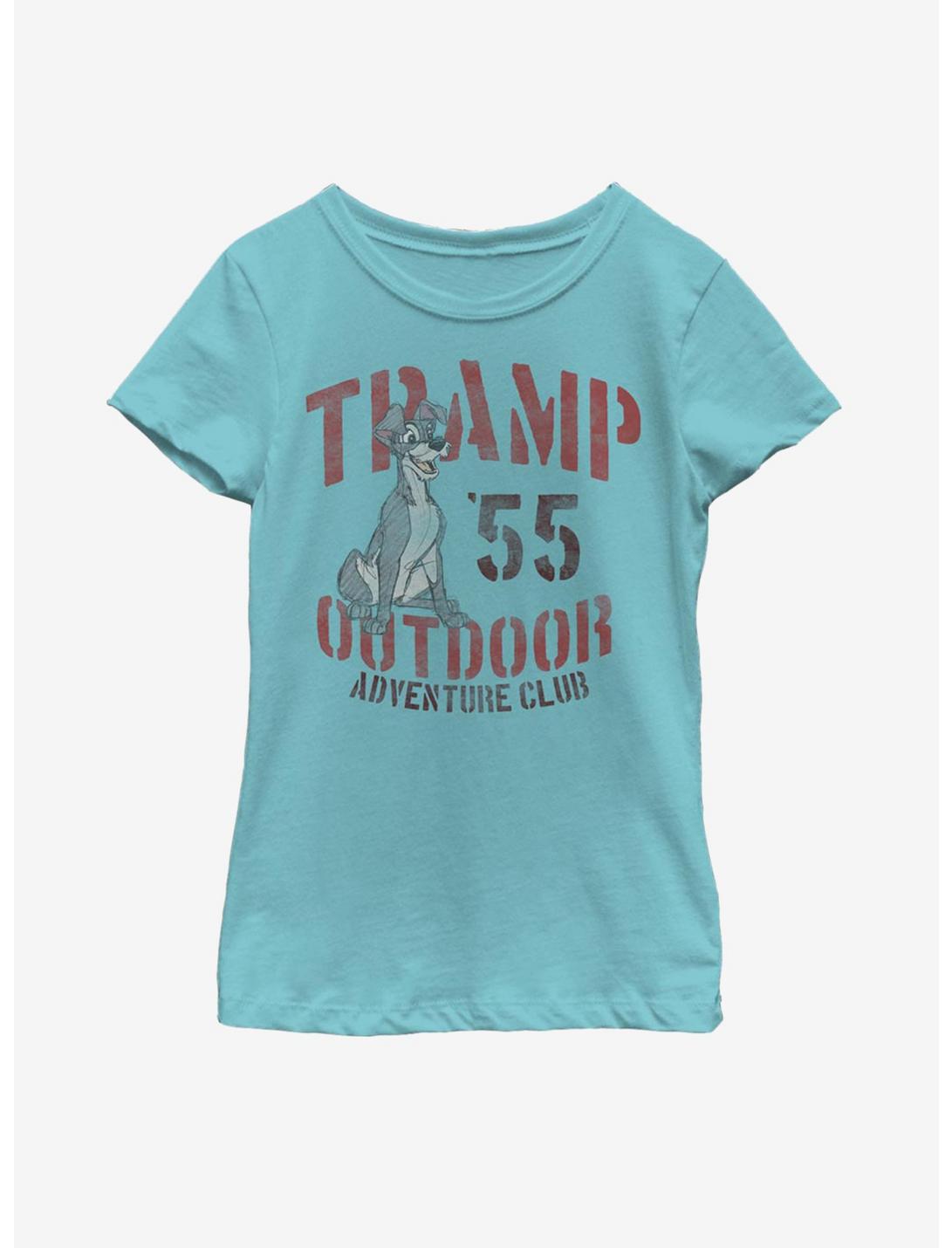 Disney Lady And The Tramp Outdoor Tramp Youth Girls T-Shirt, TAHI BLUE, hi-res