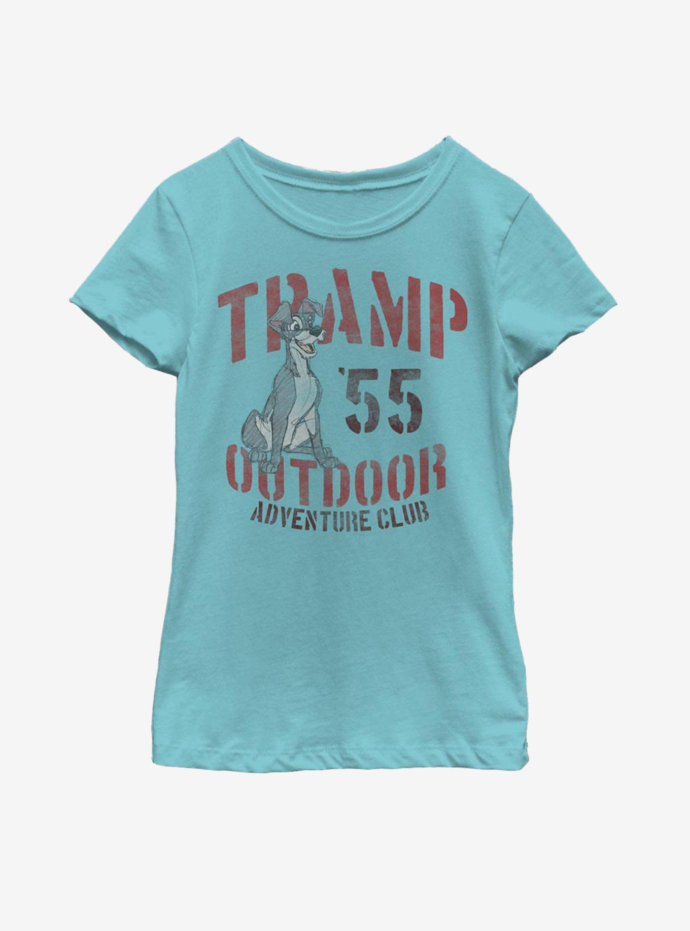 Disney Lady And The Tramp Outdoor Tramp Youth Girls T-Shirt, TAHI BLUE, hi-res