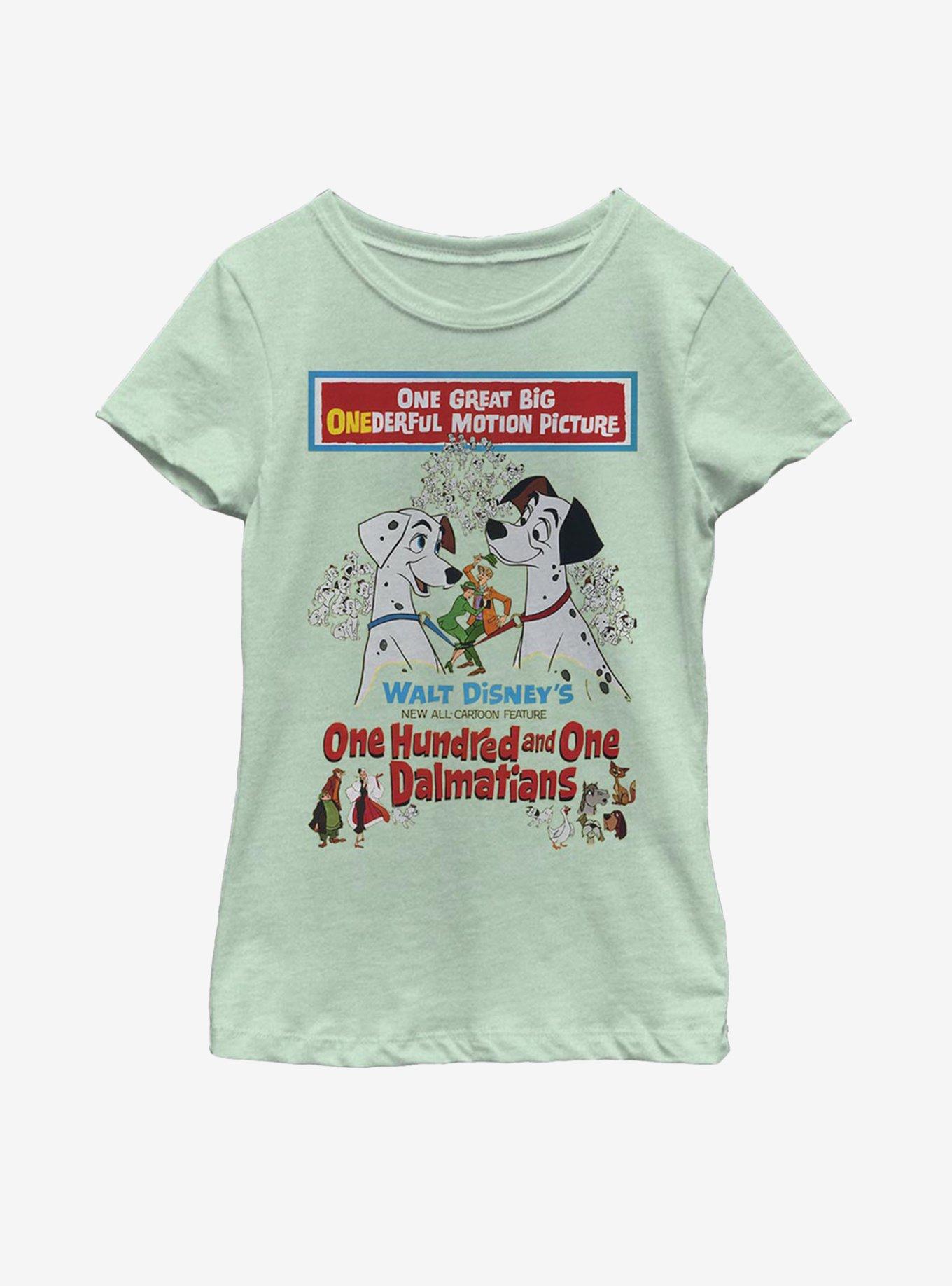 Disney 101 Dalmatians Vintage Poster Youth Girls T-Shirt, , hi-res