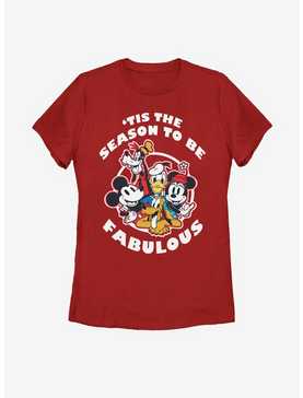 Disney Mickey Mouse Fabulous Holiday Womens T-Shirt, , hi-res