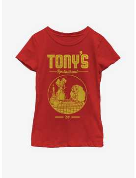 Disney Lady And The Tramp Tony's Restaurant Youth Girls T-Shirt, , hi-res