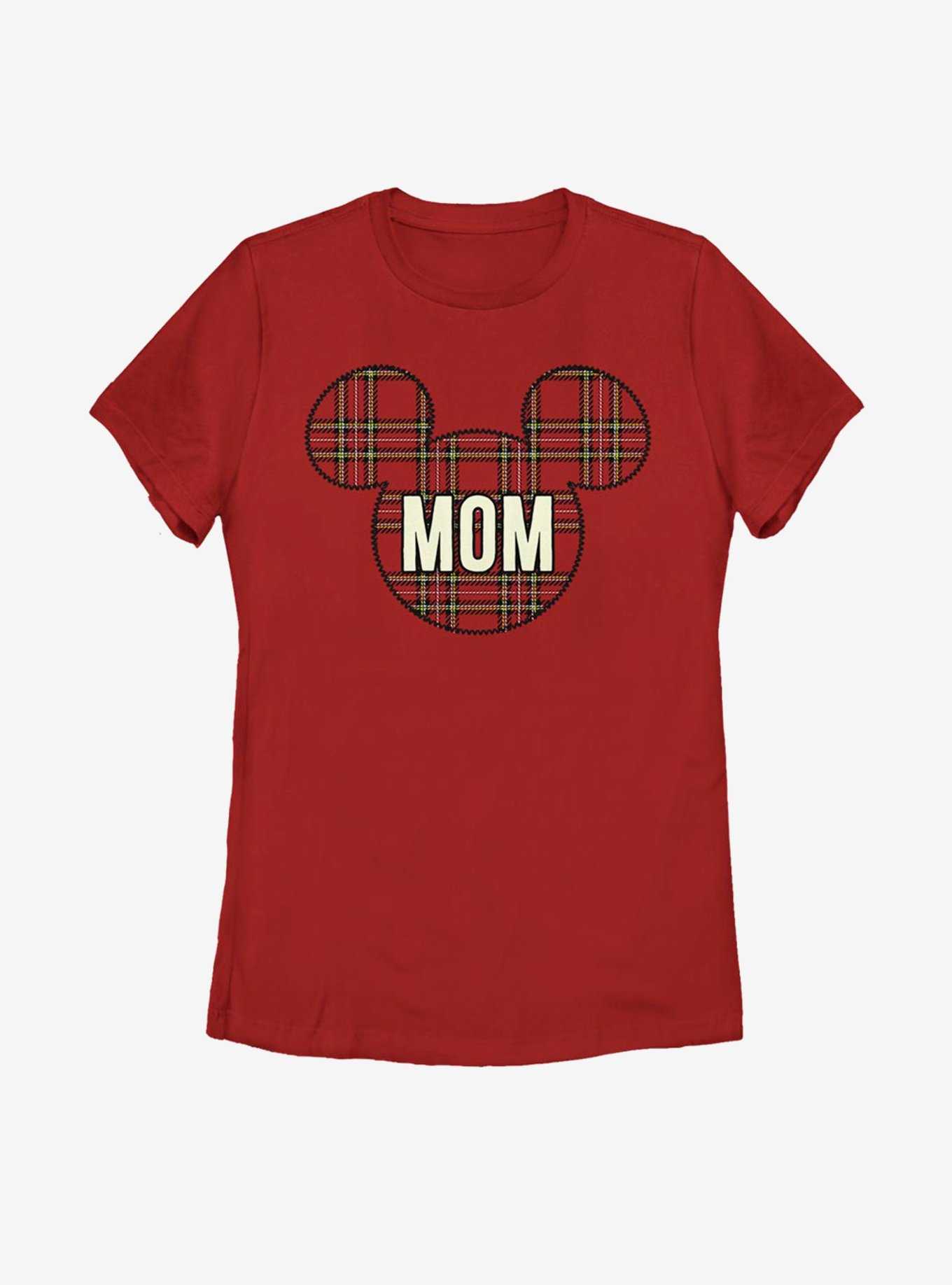 Disney Mickey Mouse Mom Holiday Patch Womens T-Shirt, , hi-res