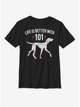 Disney 101 Dalmatians Better With Youth T-Shirt, BLACK, hi-res
