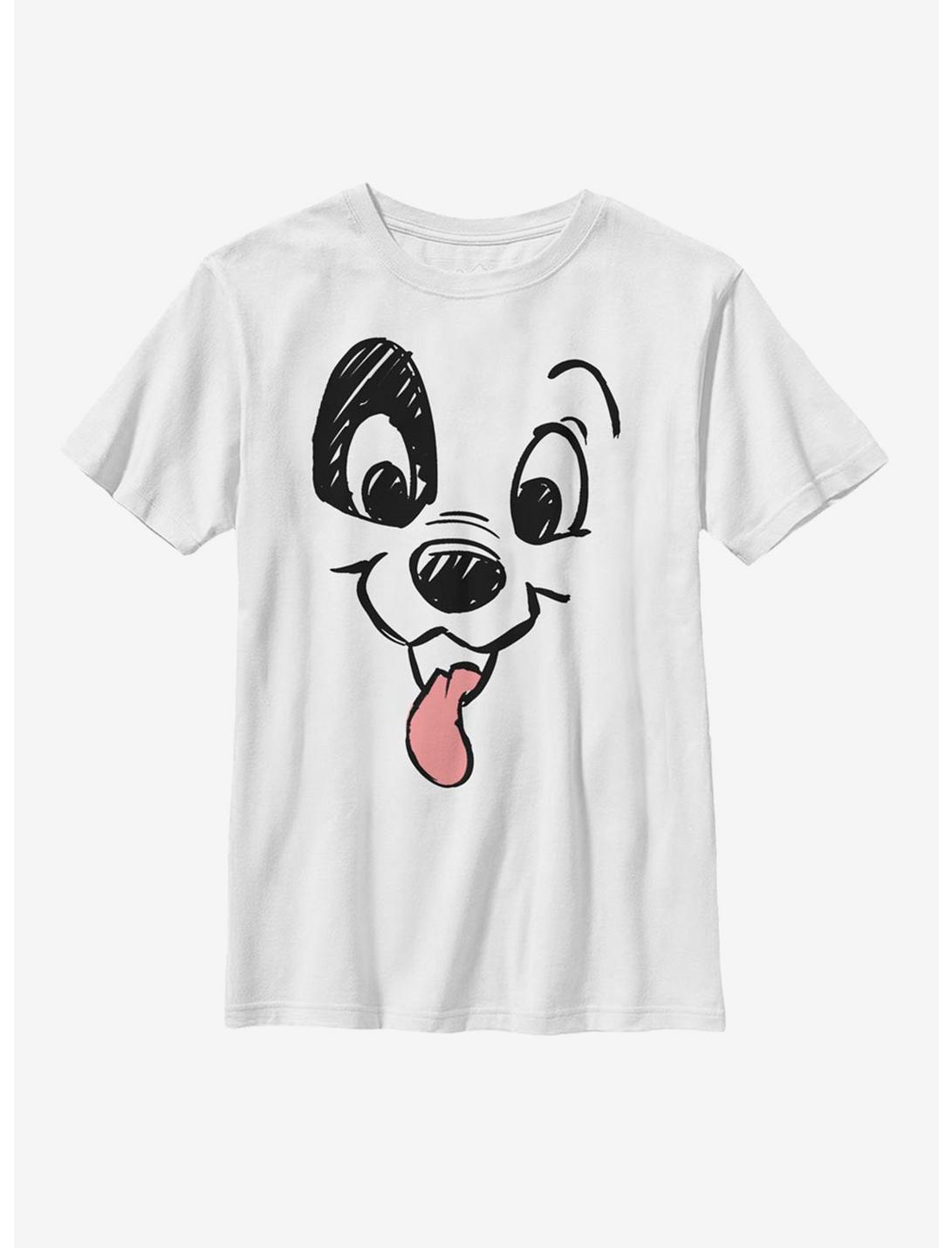 Disney 101 Dalmatians Patch Big Face Youth T-Shirt, WHITE, hi-res