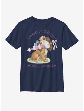 Disney Lady And The Tramp Lady Where The Dogs Are Youth T-Shirt, , hi-res
