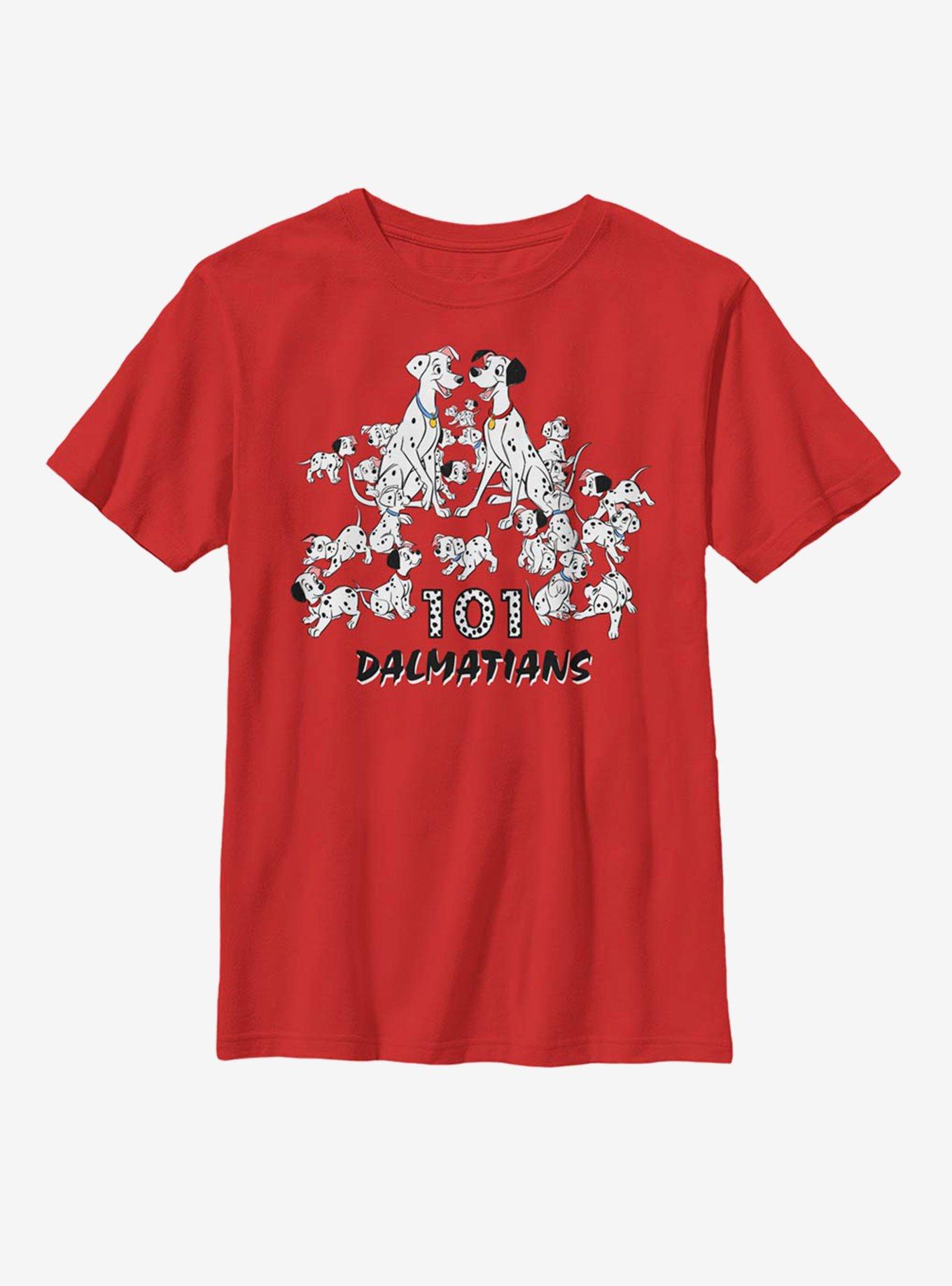 Disney 101 Dalmatians Family Youth T-Shirt, RED, hi-res