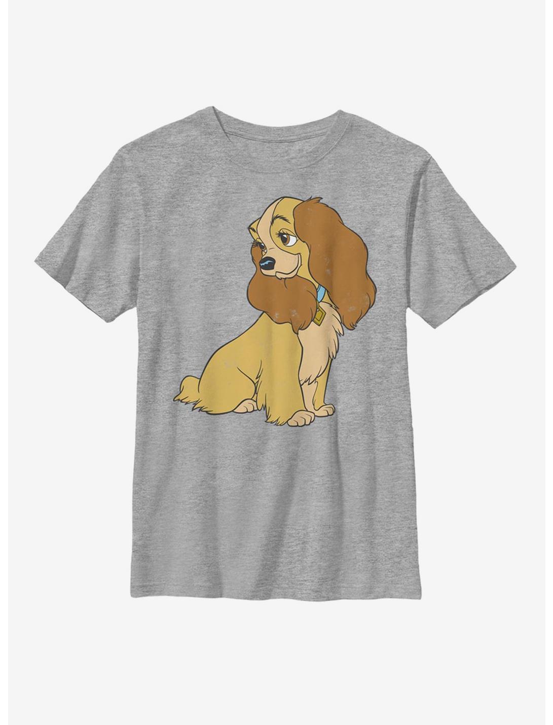 Disney Lady And The Tramp Classic Lady Youth T-Shirt, ATH HTR, hi-res