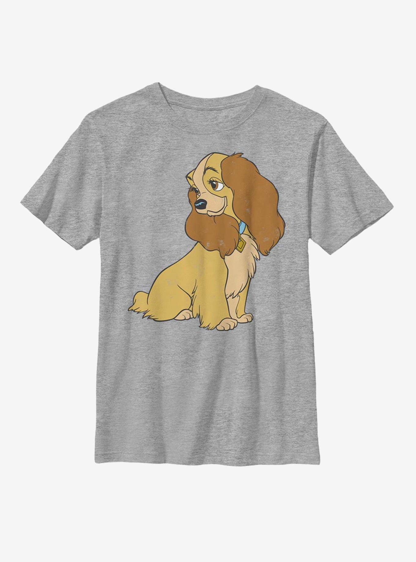 Disney Lady And The Tramp Classic Lady Youth T-Shirt, ATH HTR, hi-res