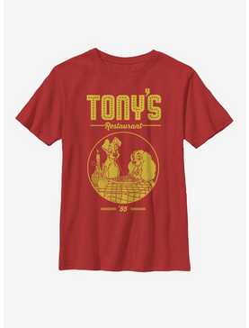 Disney Lady And The Tramp Tony's Restaurant Youth T-Shirt, , hi-res