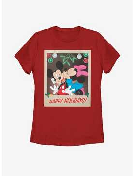 Disney Mickey Mouse Holiday Polaroid Womens T-Shirt, , hi-res